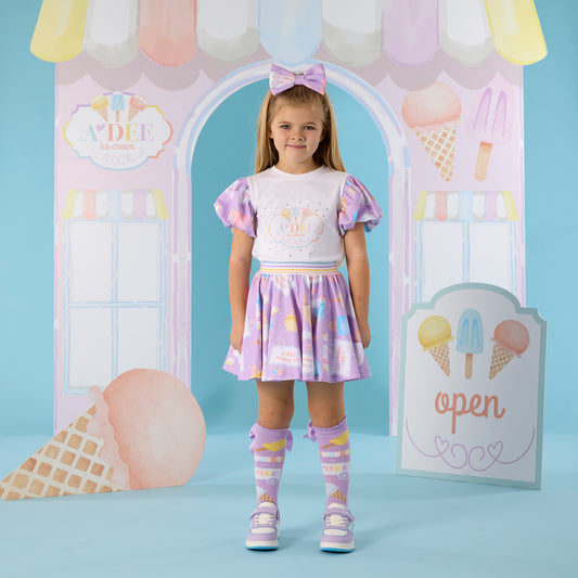 White Sally Skirt Set