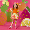 Orange Tia Skirt Set