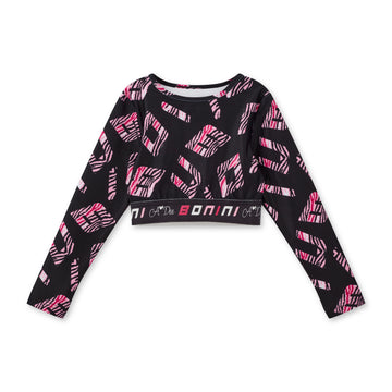 Black Power Crop Top