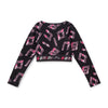 Black Power Crop Top