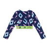 Navy Power Crop Top