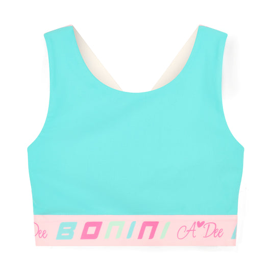 Blue Flex Crop Top