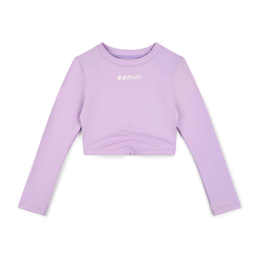 Lilac Aspire Long Sleeve Crop Top