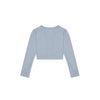 Grey Aspire Long Sleeve Crop Top