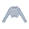 Grey Aspire Long Sleeve Crop Top