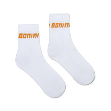 White & Orange Aspire Sport Socks