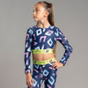 Navy Power Crop Top