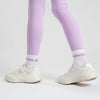 White & Lilac Aspire Sport Socks