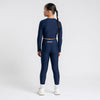 Navy Aspire Long Sleeve Crop Top