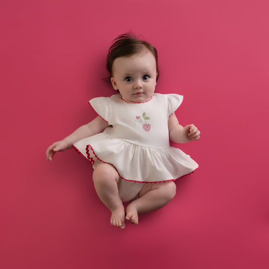 White Peggy Romper