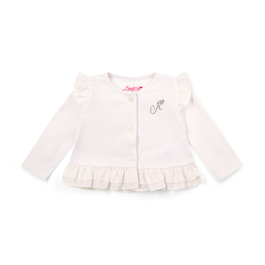 White Penny Cardigan