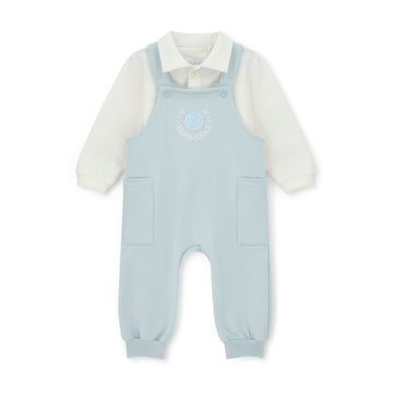 Blue Marshall Dungaree Set