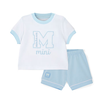 Blue Nico Shorts Set