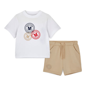 White Preston Shorts Set