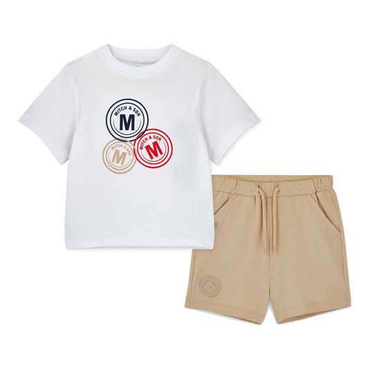 White Preston Shorts Set
