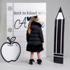 Black Rhea Long Length Jacket