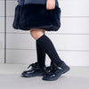 Navy Seren Knee High Socks