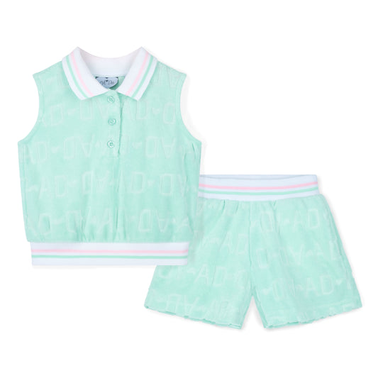 Mint Romi Terry Short Set