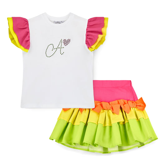 White Taylor Skirt Set