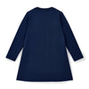 Navy Lotus Dress