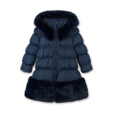 Navy Rhea Long Length Jacket